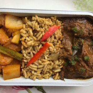 Nasi Minyak wih Ayam Masak Merah & Acar Rampai